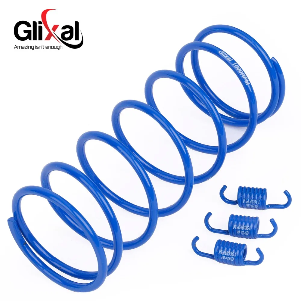 Glixal High Performance Racing ATV skuter sprężyny sprzęgła sprężynowego GY6 125cc 150cc 157QMJ 152QMI silnik (1000 obr/min. Niebieski)