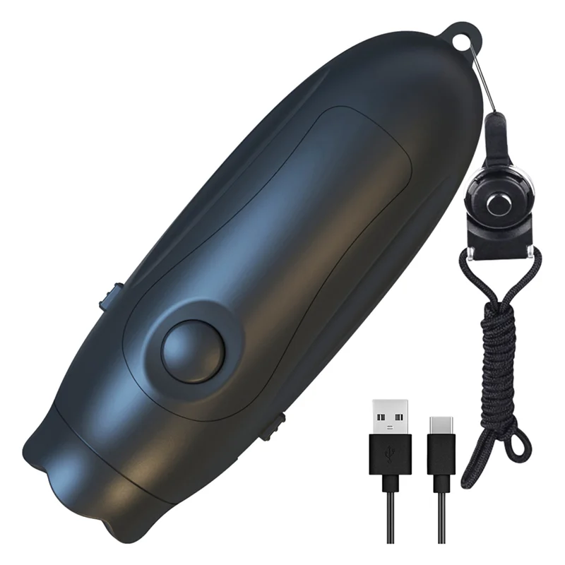 

AU13-электронный свисток, перезаряжаемый через USB, громкий свисток для тренеров, 3 тона, регулируемый объем и 3 разных звука свистка, черный