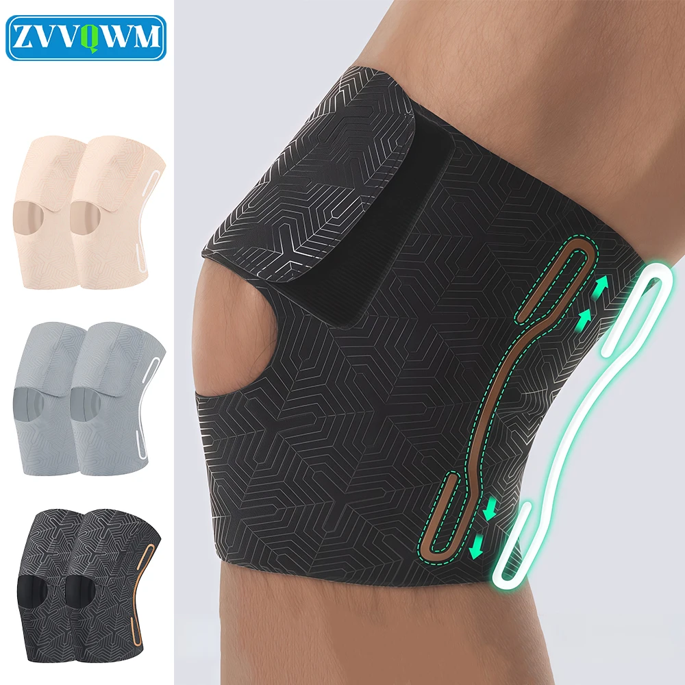 1/2 Stück ultradünner Patellasees-Stützgurt, verstellbare Kniebandage für Laufen, Arthritis, Pullover, Genesung von Tennisverletzungen