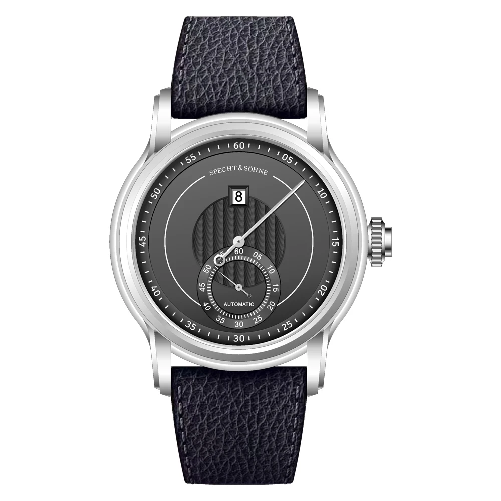 2026 New Luxury Specht & Söhne Jump Hour Watches Automatic Mechanical Watch For Men Sapphire Crystal Stainless Steel Wristwatch image 3