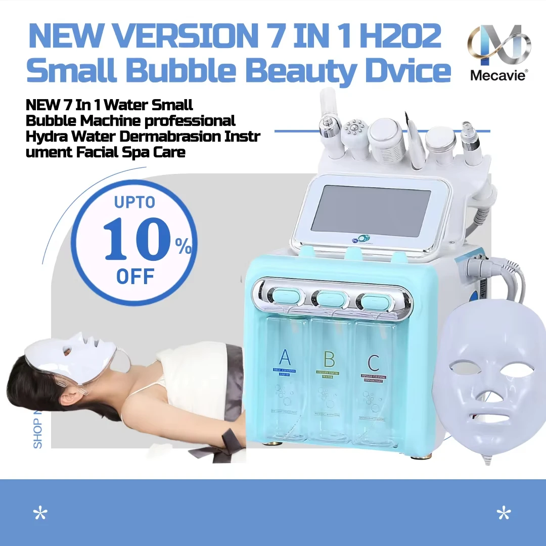 Neu eingetroffen! 7 In 1 H2O2 Wasser Sauerstoff Jet Peel Hydro Schönheit Haut Reinigung Hydrofacial Maschine Gesichts Maschine Wasser Aqua Peeling