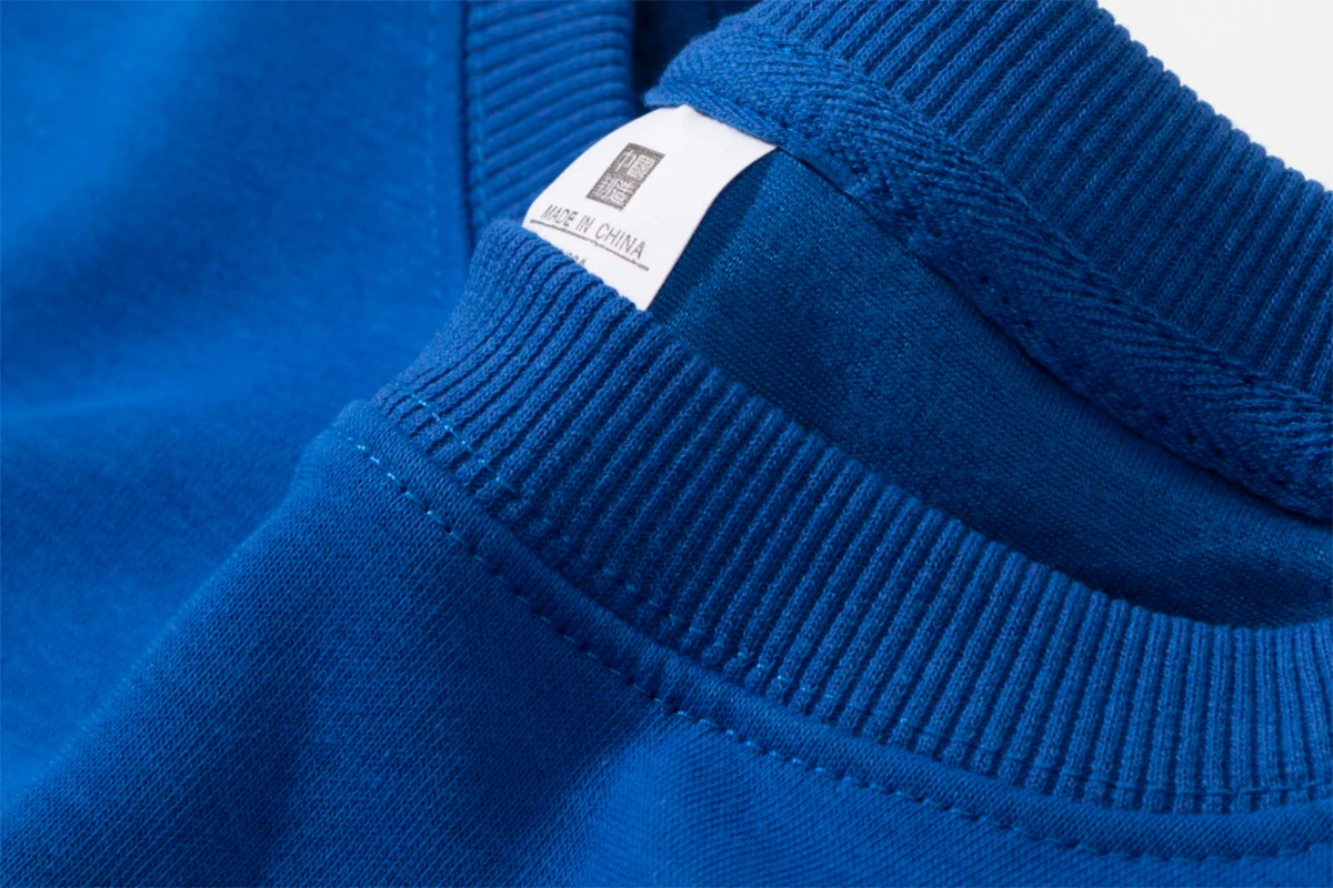 

320g Men's Spring Autumn Solid Colour Cotton Long-Sleeved T-shirt Simple Fashionable Versatile Round Loose Fit Neck Underlay Top
