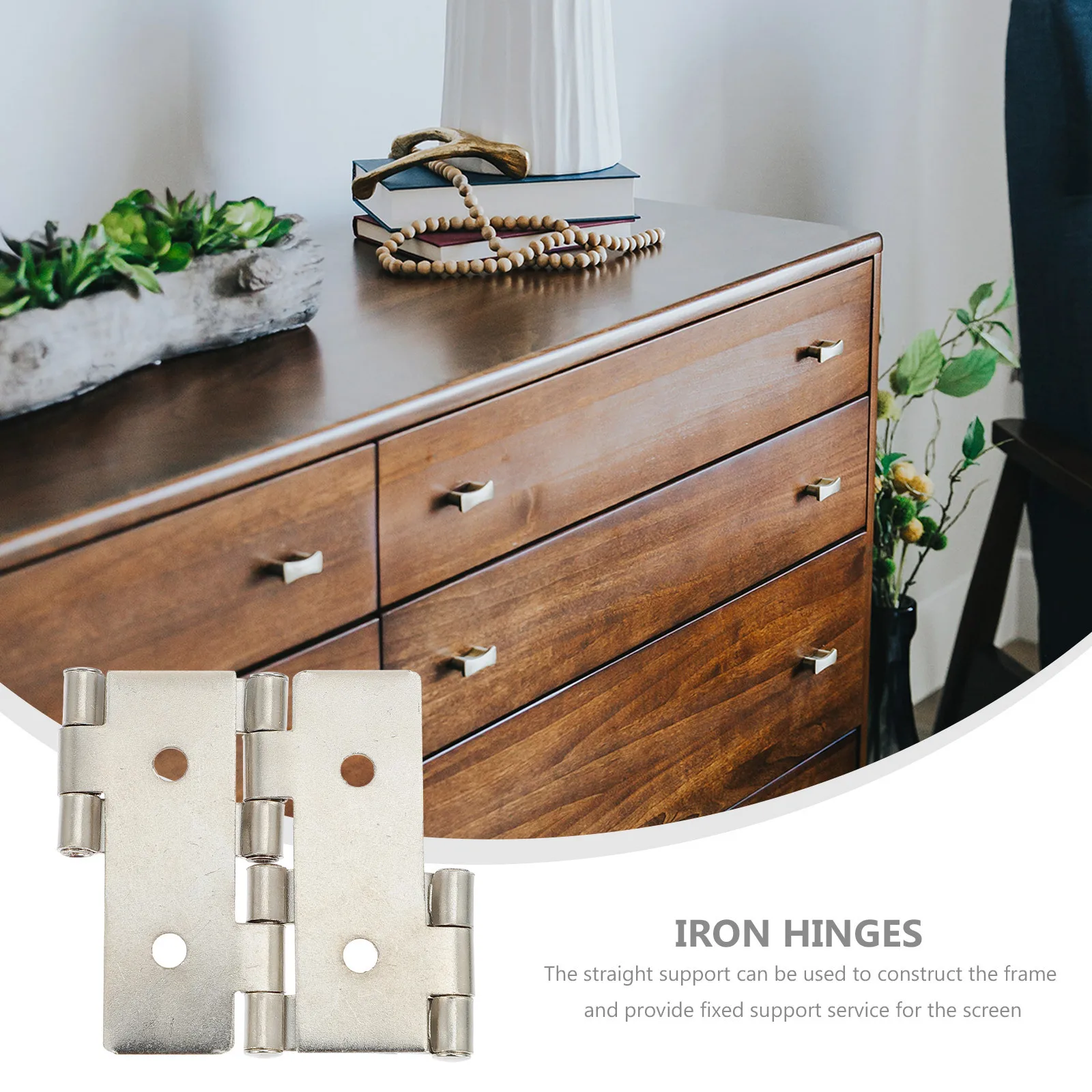 

10Pcs Retro Style Iron Hinges Multipurpose for Building Repairing Home Decor Double Acting Hinge Gate Hinges Oil Iron Door Hinge