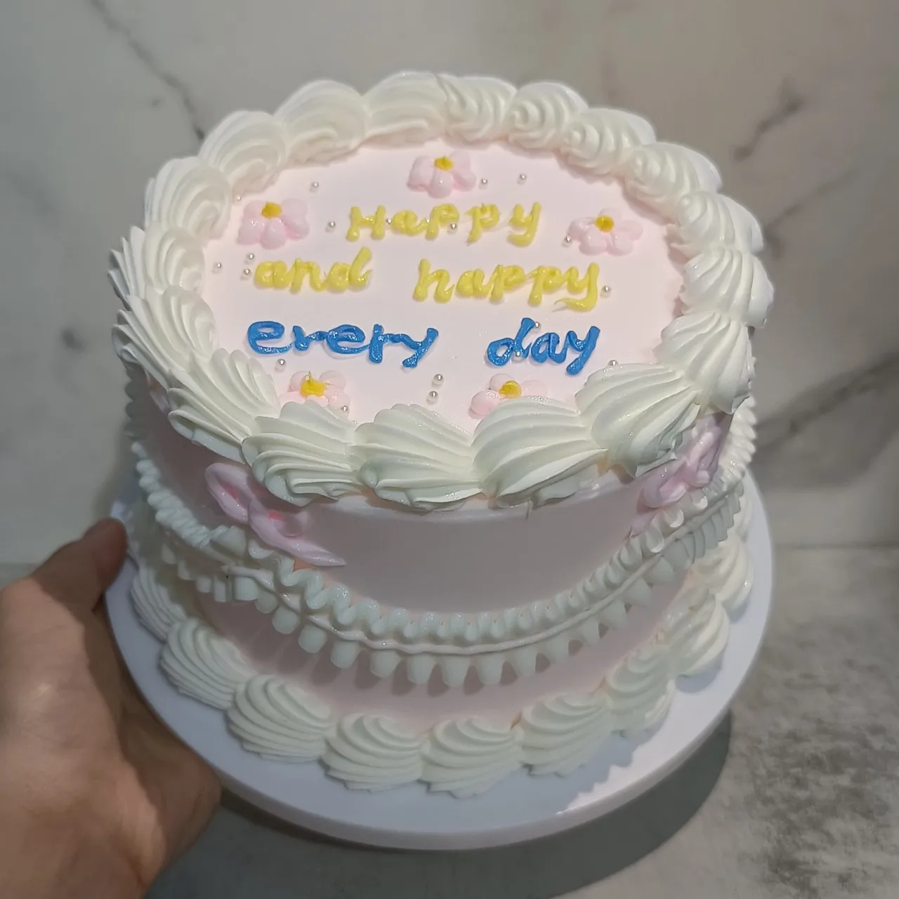 

6 Inch Simulation Birthday Cake Fake Cake Model Baking Shop Display Photography Props Dessert Ornaments DIY Birthday Party Decor