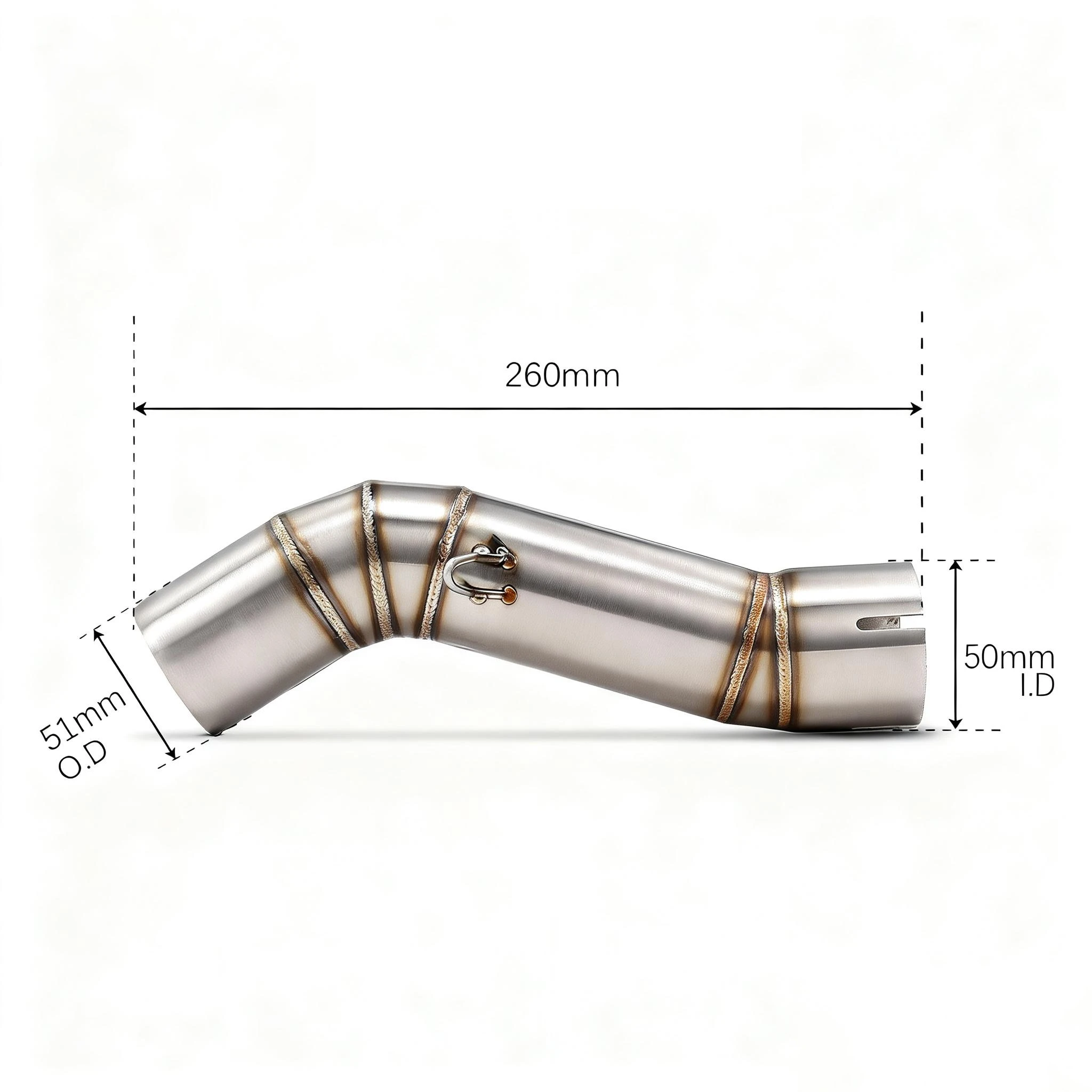 Universal Motorcycle Exhaust Escape Middle Link Pipe Muffler Tube Delete Fit for BMW C 600 Sport C650 GT C650GT 2016-2022