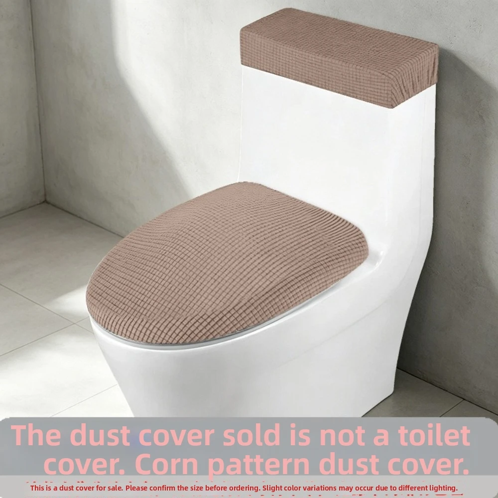 Durable 2-Piece Toilet Cover Set Elastic Stretch All-Inclusive Water Tank Dust Cover Washable Fit Most Toilet Set For Toilet