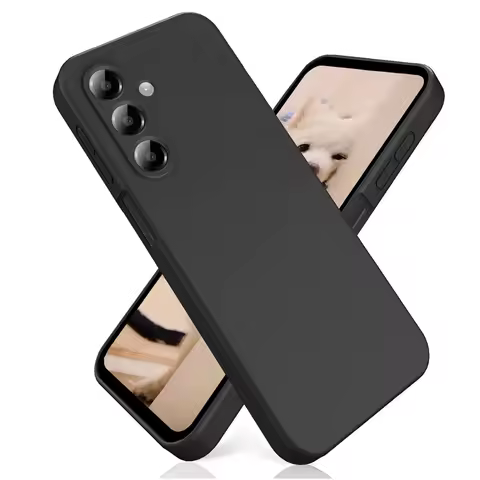 Luxury Black Phone Case For Samsung Galaxy S23 S24 S25 Ultra S22 Plus S21 Fe A06 A16 A26 A36 A56 A07 A17 Soft Back Cover Case