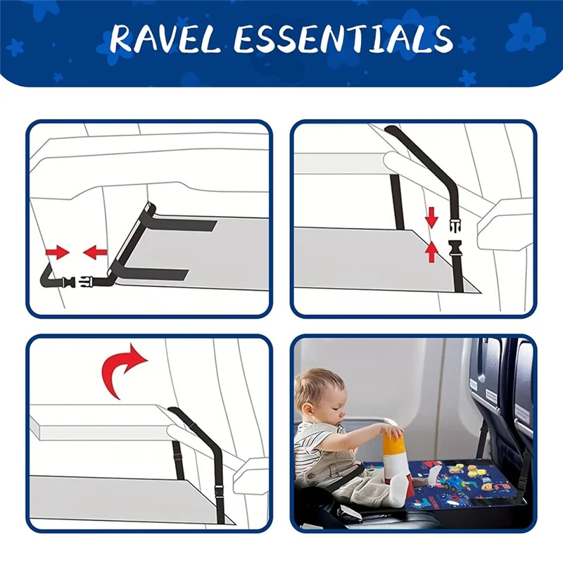 AA01-سرير طائرة للأطفال الصغار، سرير طائرة للأطفال مع لحاف للأطفال، سرير طائرة آمن ومريح للأطفال الصغار، موسع مقعد بطابقين #2