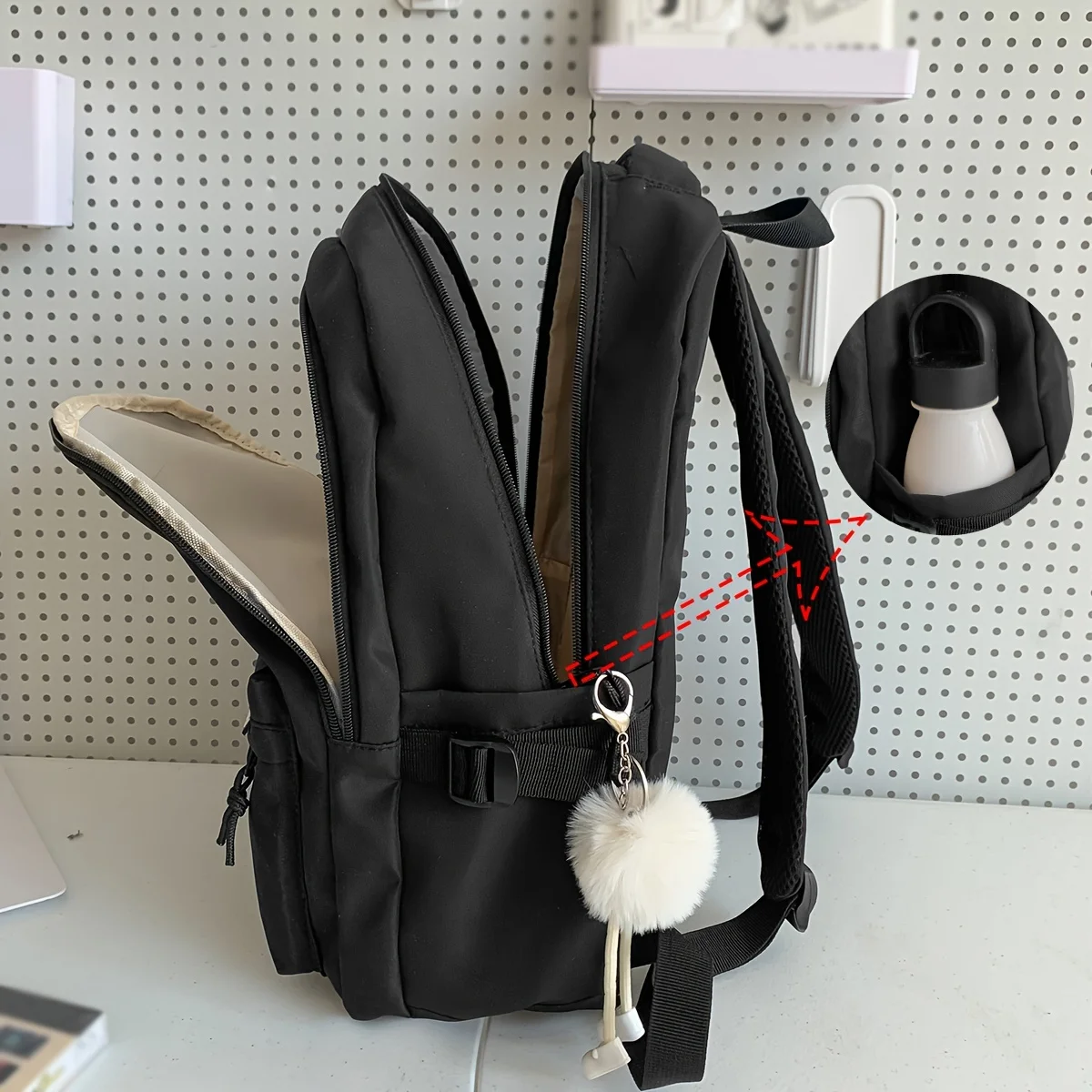 Casual backpack new large capacity multi-color k-style ins style work clothing backpack japanese style fashion versatile multi-compartment student