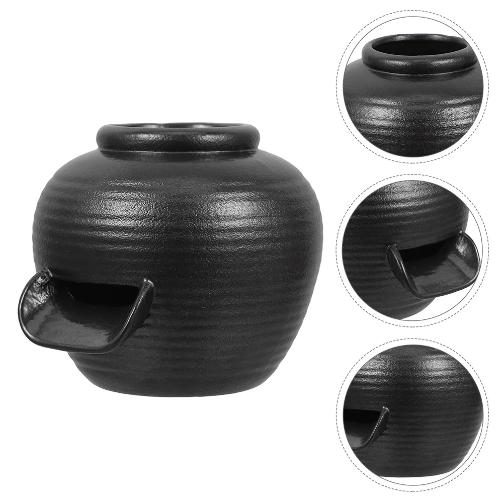 

Fountain Jar Outdoor Ceramic Water Feature Vintage Fish Tank Design Garden Waterfall Decor Circulating System Landscape