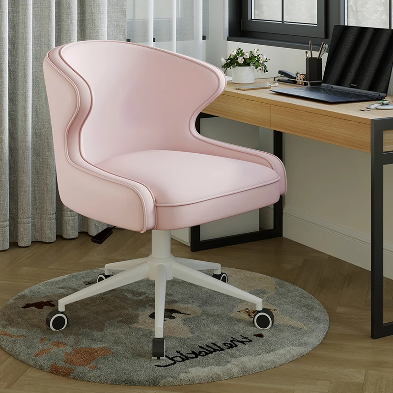 Mobile Designer Office Chair Bedroom Comfortable Relaxing Backrest Bar Office Chair Ergonomic Wheels Taburete Trendy Furniture