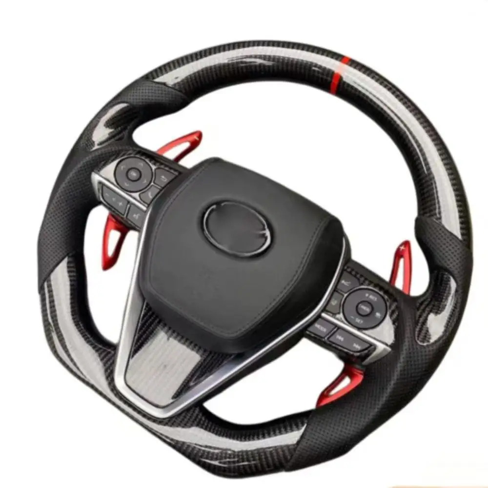 For Toyota Asia Dragon Camry Reiz Leinron Corolla carbon fiber steering wheel modification custom