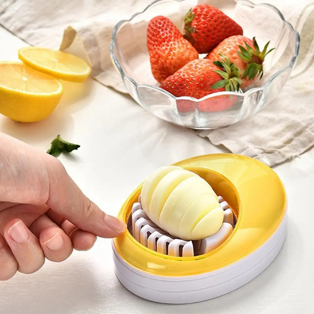 Banana Slicer Egg Slicing Gadget Eggs Slicer Multifunction Strawberry Banana Mushroom Fruit Vegetable Hard Boiled Eggs Cutting T
