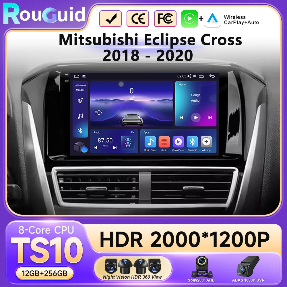 Android 16 Car Radio For Volkswagen VW Golf 6 MK6 GTI 2008-2016 Wireless Carplay Auto Radio Car Multimedia 4G DSP 48EQ 2 Din