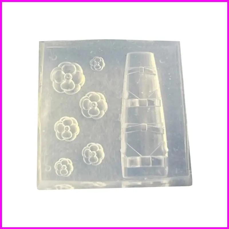 

Handmade Embossed Art Mold Bowknot Floral Design Reusable Silicone Mold