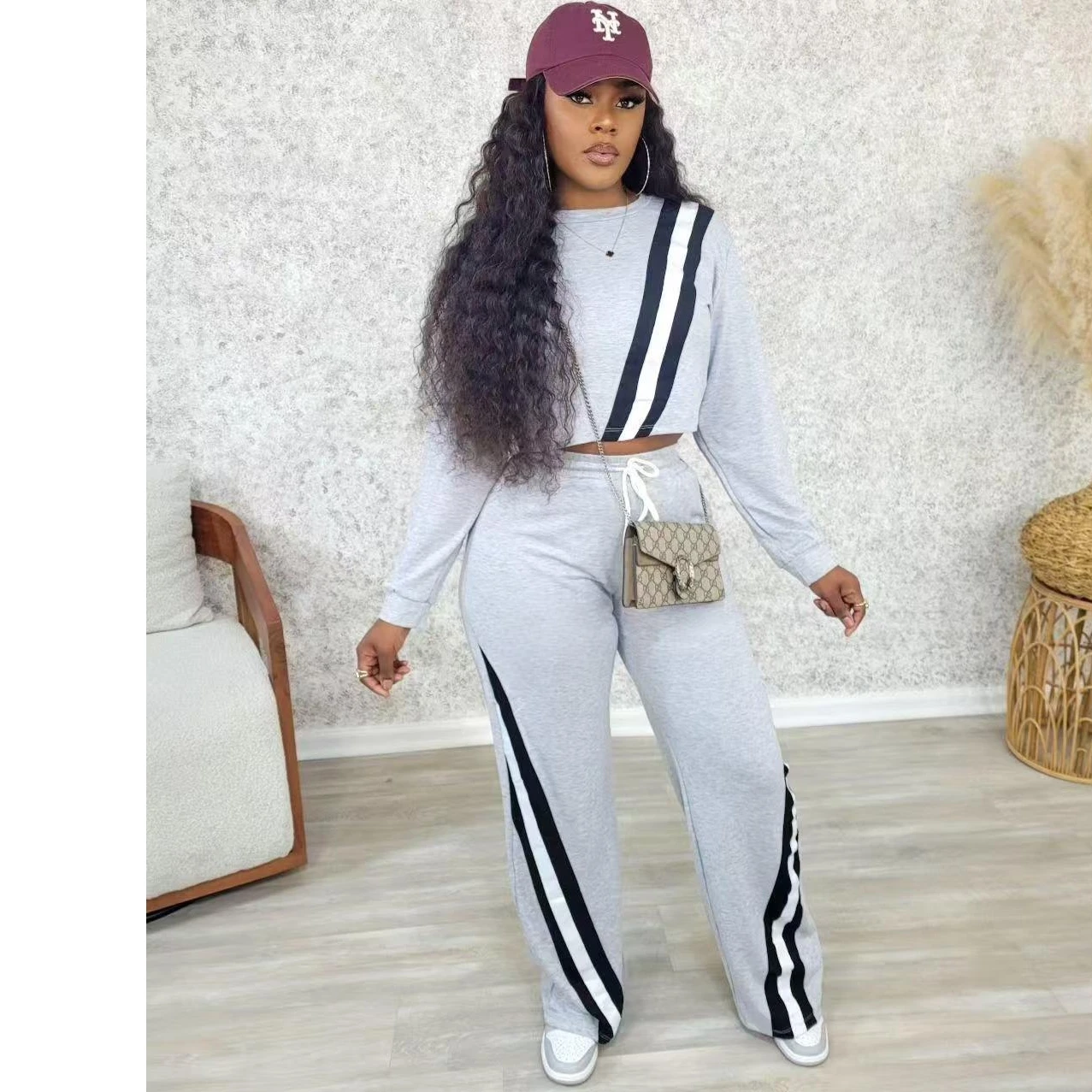 

Женские комплекты из 2 предметов, весна-осень 2022, пуловер, костюм, топы и брюки, костюмы, комплект из двух предметов, одинаковый спортивный костюм, наряд