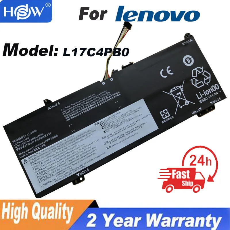 

Литий-ионный аккумулятор L17M4PB0 L17M4PB2 L17C4PB2 для ноутбука Lenovo Yoga 530 530-14IKB 530-141KB 14ARR L17C4PB0