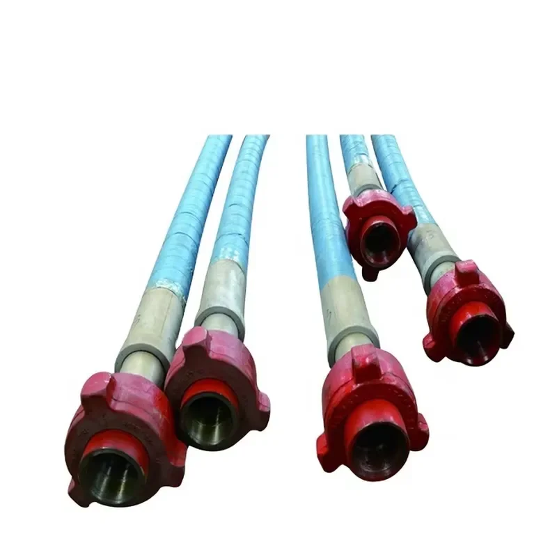 API 7K Spec High Pressure Cementing Hose Drilling Hose Oil Drilling Pipe BSPT Thread Fitting