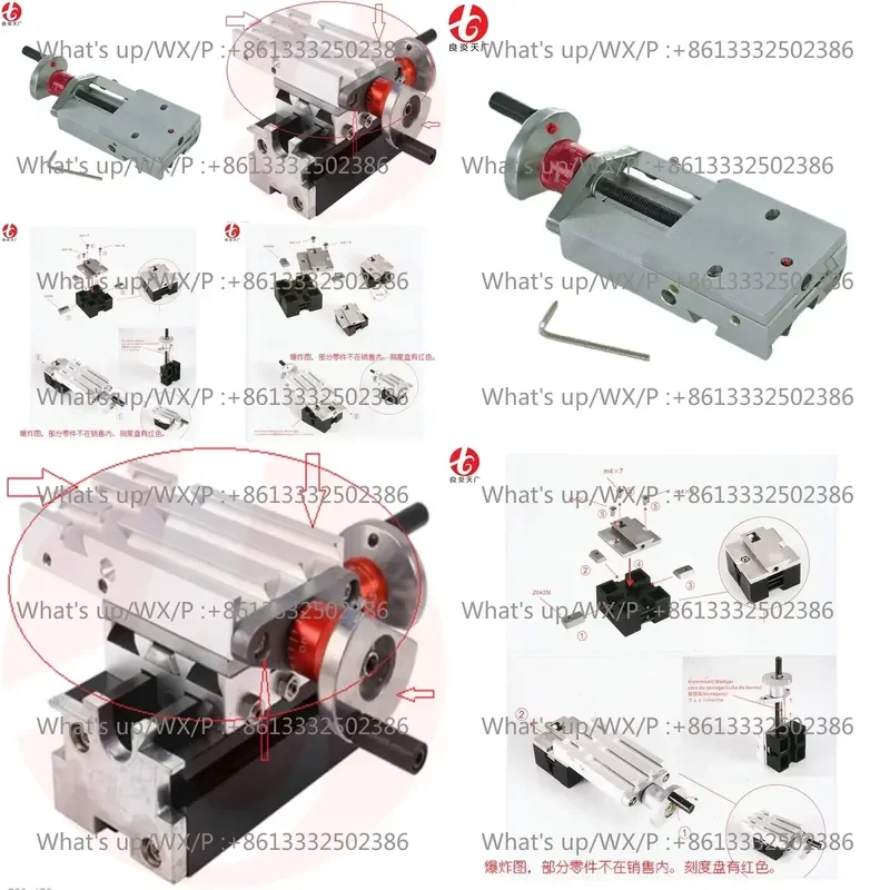 U3 6-in-1 Machine Tool Accessories for Zinc Alloy Slide Metal Edition Mechanical Guide Rail Lightweight Milling Machine Lathe