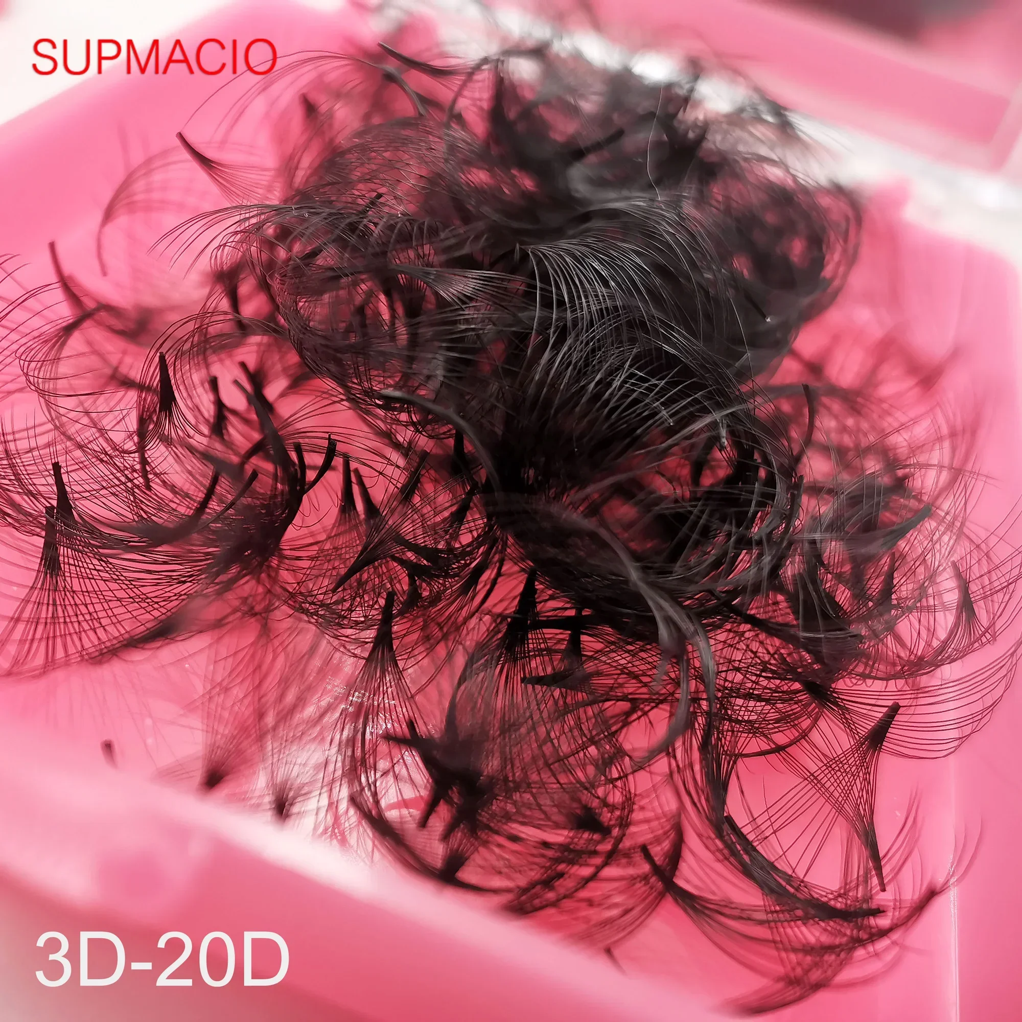 Supmacio loose fan lash extensions 20D 16D 14D 12D 10D pointy base eyelashes extensions loose fan promade fans lashes