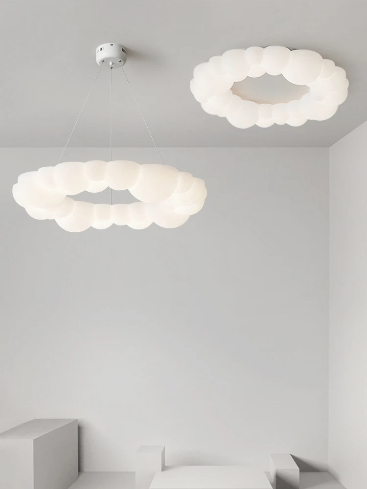 Cloud Lamp Living Room Lustre Modern Led Lights Bedroom Ceiling Lights Designer Lamps Nordic Ring Restaurant Chandelier Lighting