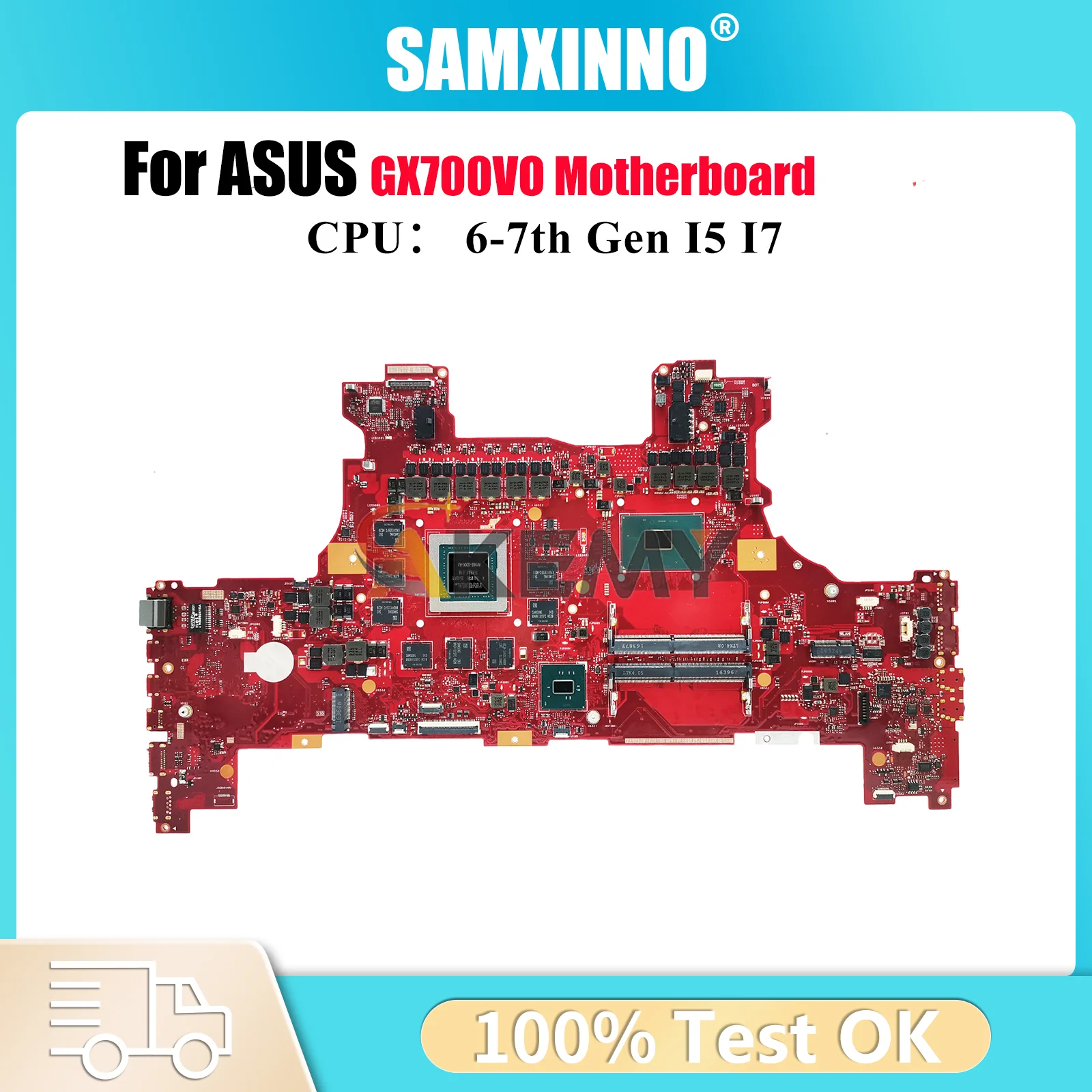 

GX700VO Laptop Motherboard For ASUS ROG GX700VO GX700V Notebook Mainboard With I5 I7 CPU 100% tests OK fast shipping