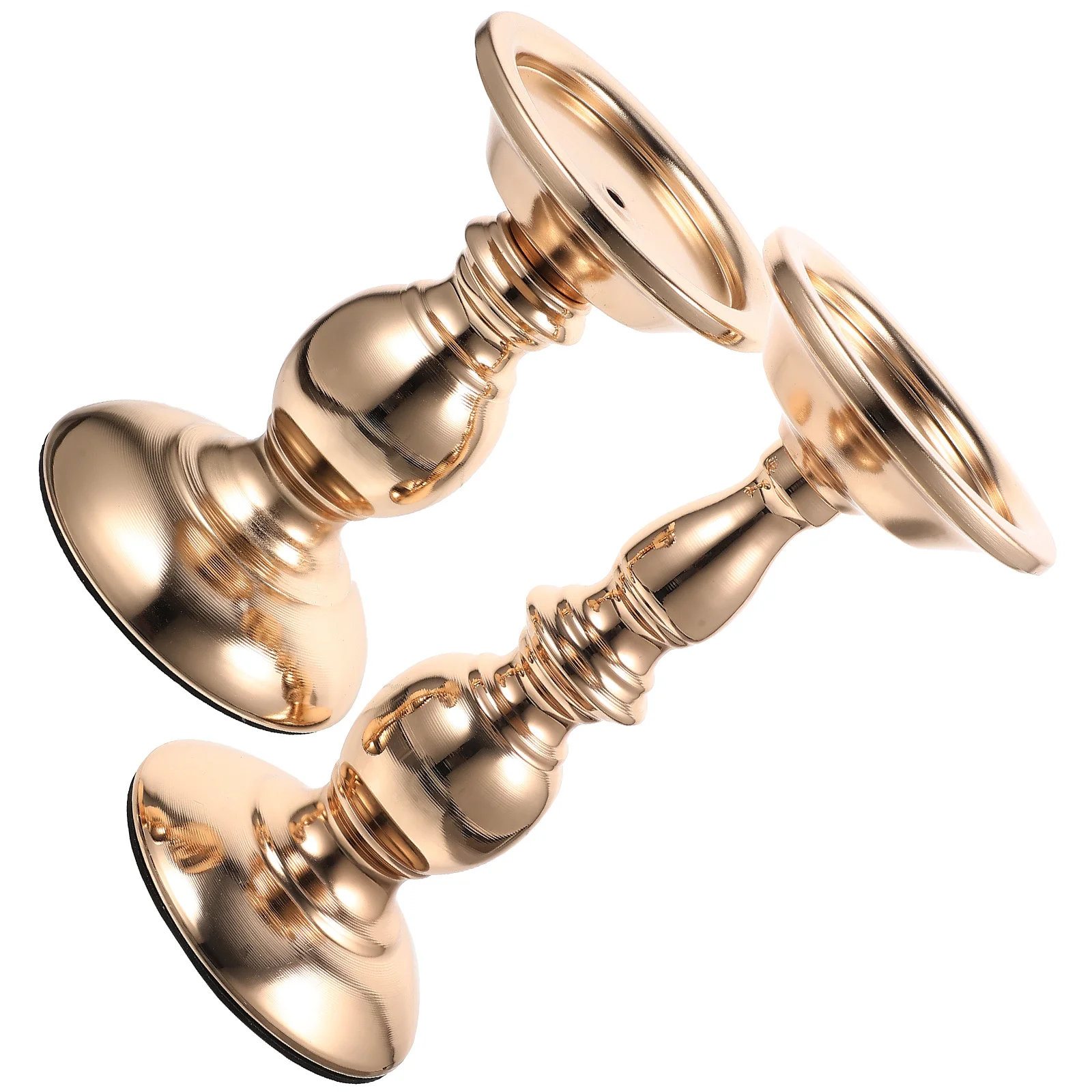 2 قطعة حامل الحديد المطاوع الرجعية خمر نمط الشمعدان لحفل عشاء رومانسي ديكور المنزل حامل سطح المكتب #4