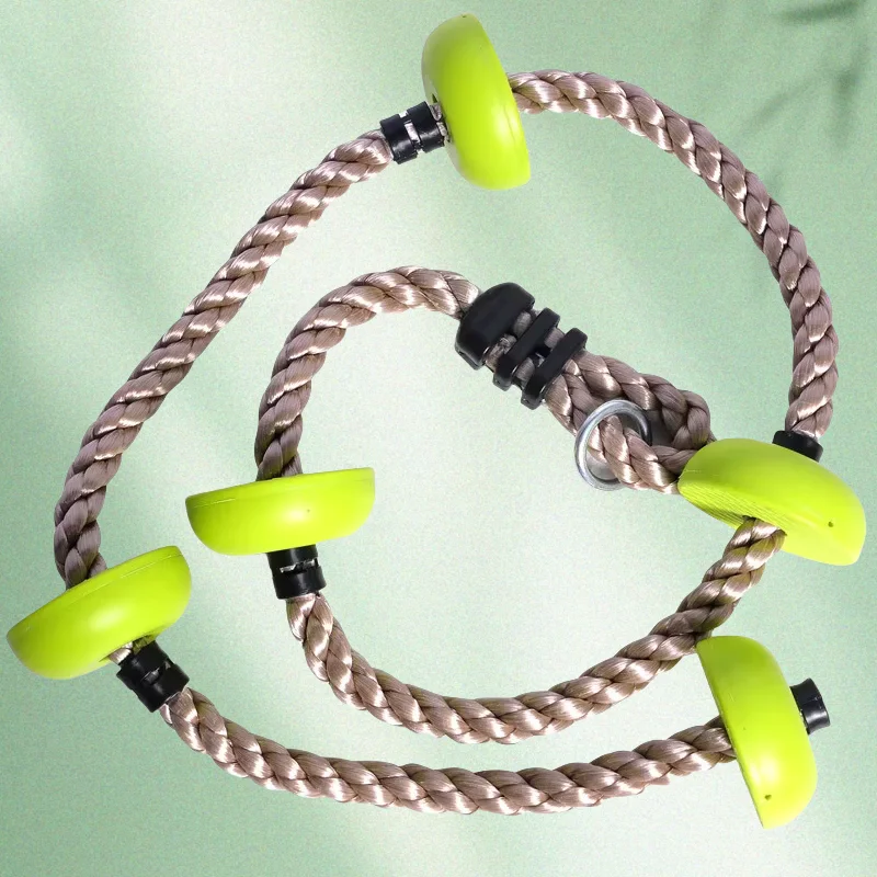 

Kids Climbing Ropes Children Swing Disc Climbing Plastic Rope Kids Playground Equipment Outdoor Indoor Swing Fun Fitness Toys