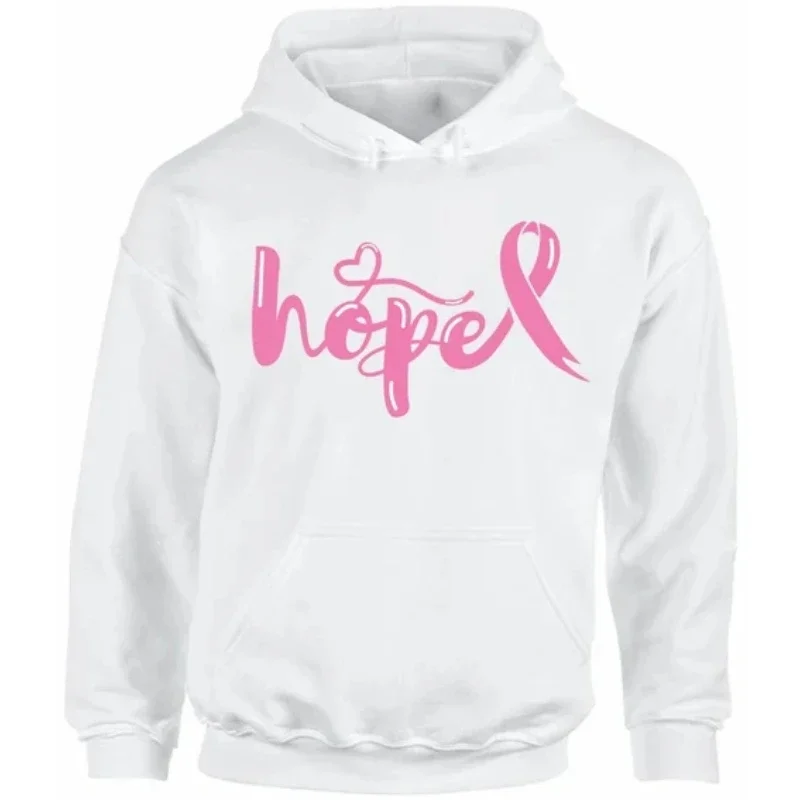 Breast Cancer Survivor Unisex Hoodie Pink Ribbon Couple Hoodies Cancer Survivor Gift  Long Sleeve Aesthetic Hoodie Streetwear