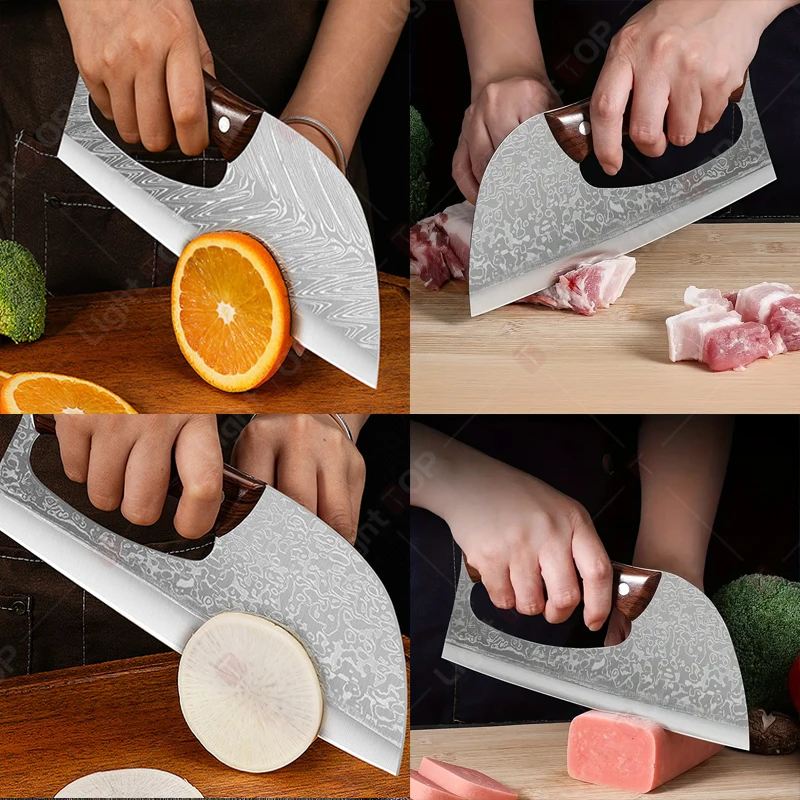 NEW Effort Saving Kitchen Knife Stainless Steel Household Chef‘s Knife Multifunctional Meat Cutter Vegetable Knife Chopper Knife