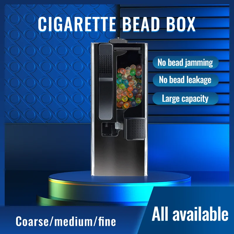 100pcs Portable Handy Push Machine Cigarette Explosion Bead Filter Capsule Box Mixed Fruit Flavor Pusher Smoke Beads Accessory