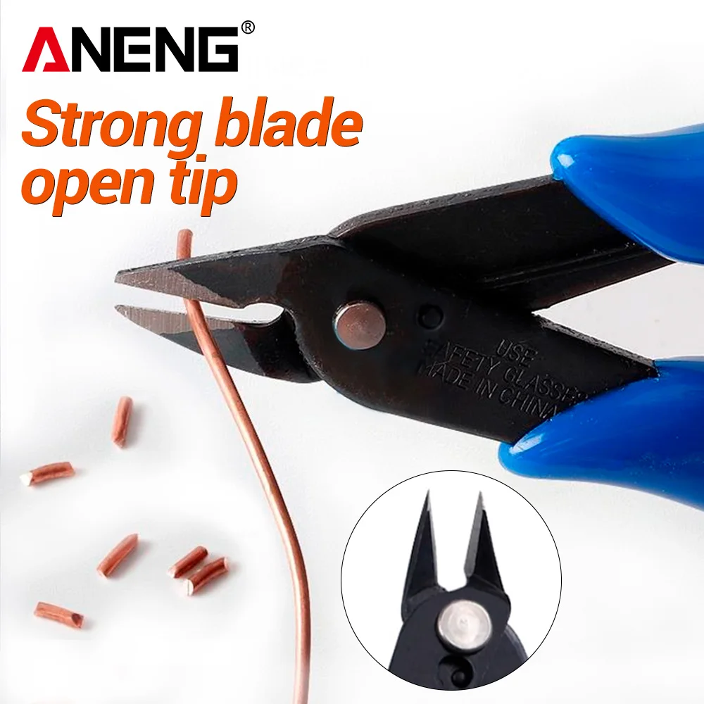Diagonal Pliers Universal Blue  ANENG Wishful Clamp Electrical Wire Cable Cutting Nipper Flush Wire Cable parts Home Hand Tools