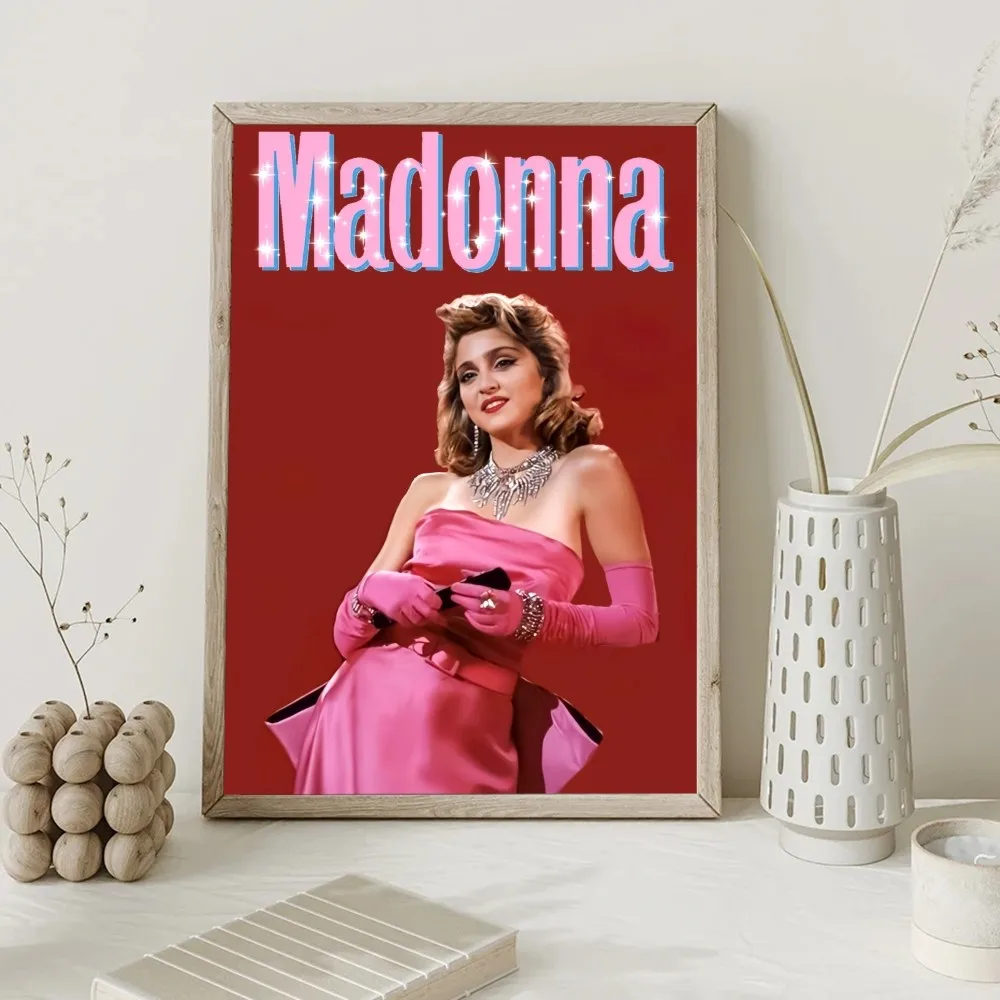 Madonna cantante Poster Kraft Club Bar Paper Vintage Poster Wall Art Painting Bedroom Study Stickers