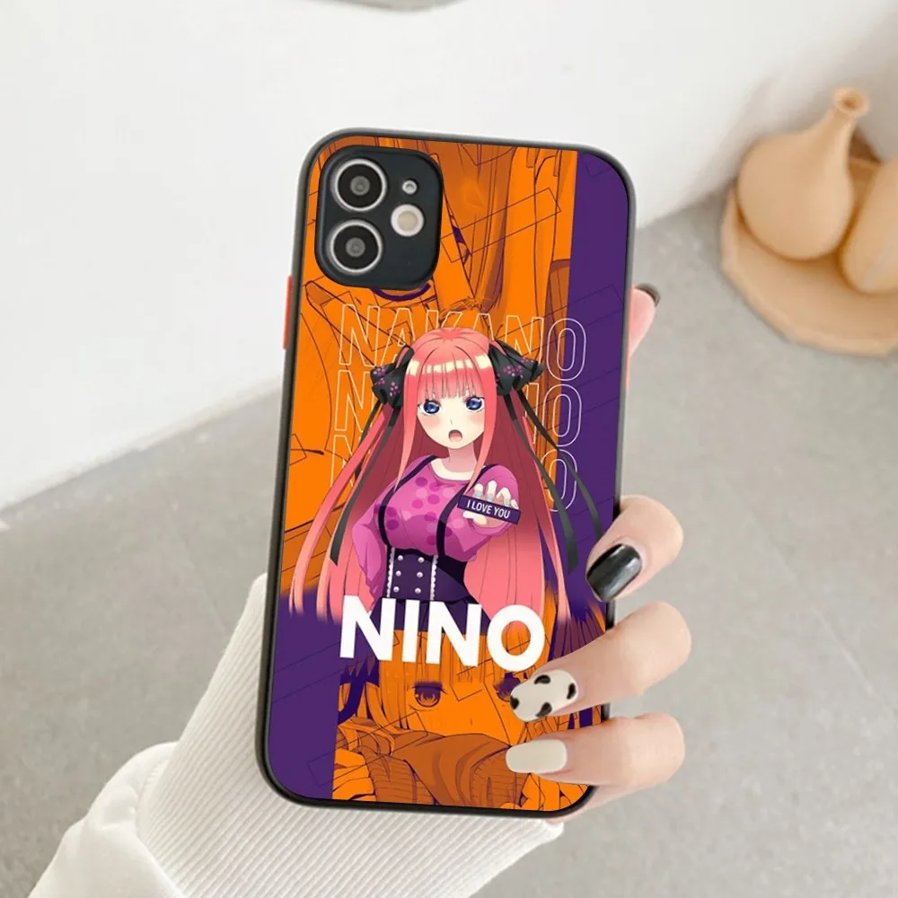 Fictional Character N-Nino N-Nakano Phone Case For IPhone 14 11 12 13 Mini Pro Max 8 7 Plus X XR XS MAX Translucent Matte Cover