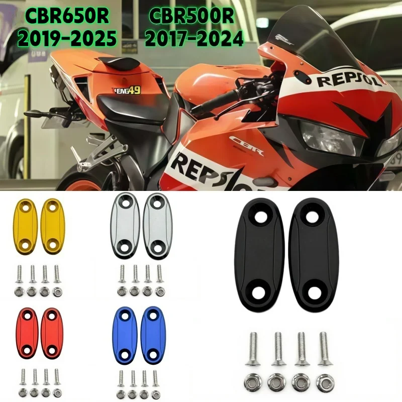 

Новый мотоцикл CBR650R CBR500R ветровое стекло, крышка отверстия для зеркала заднего вида, блок отверстий для зеркала заднего вида для cbr250r cbr300r cbr400r
