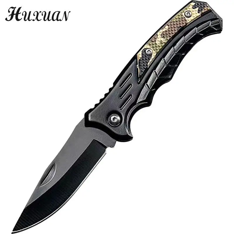 1pc Portable Folding Knife Outdoor Camping Survival Knife Stainless Steel Knife Multitool Pocketknives EDC Knives Box Cutter