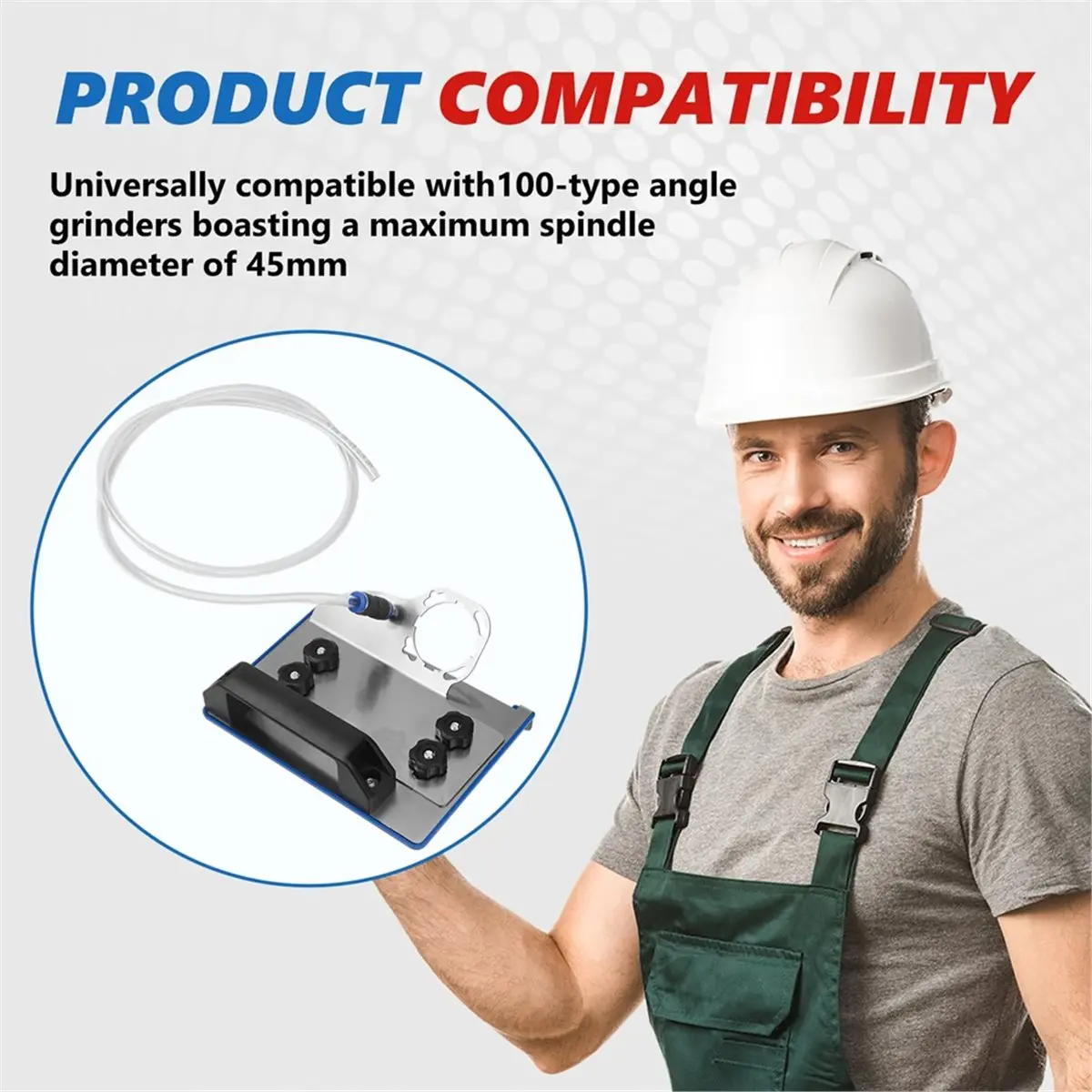 

ABNH 45 Degree Tile Chamfering Tool, 100-Type Universal 45 Degree Tile Chamfering Stand Type Angle Grinder,Angle Grinders