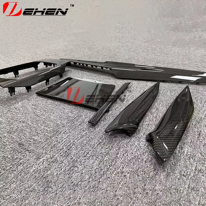 LHD for BMW G20 G22G26 I3 I4 G42 Real Carbon Car Interior Center Console Dashboard Strip Gear Shift Panel Replacement Part 20-26