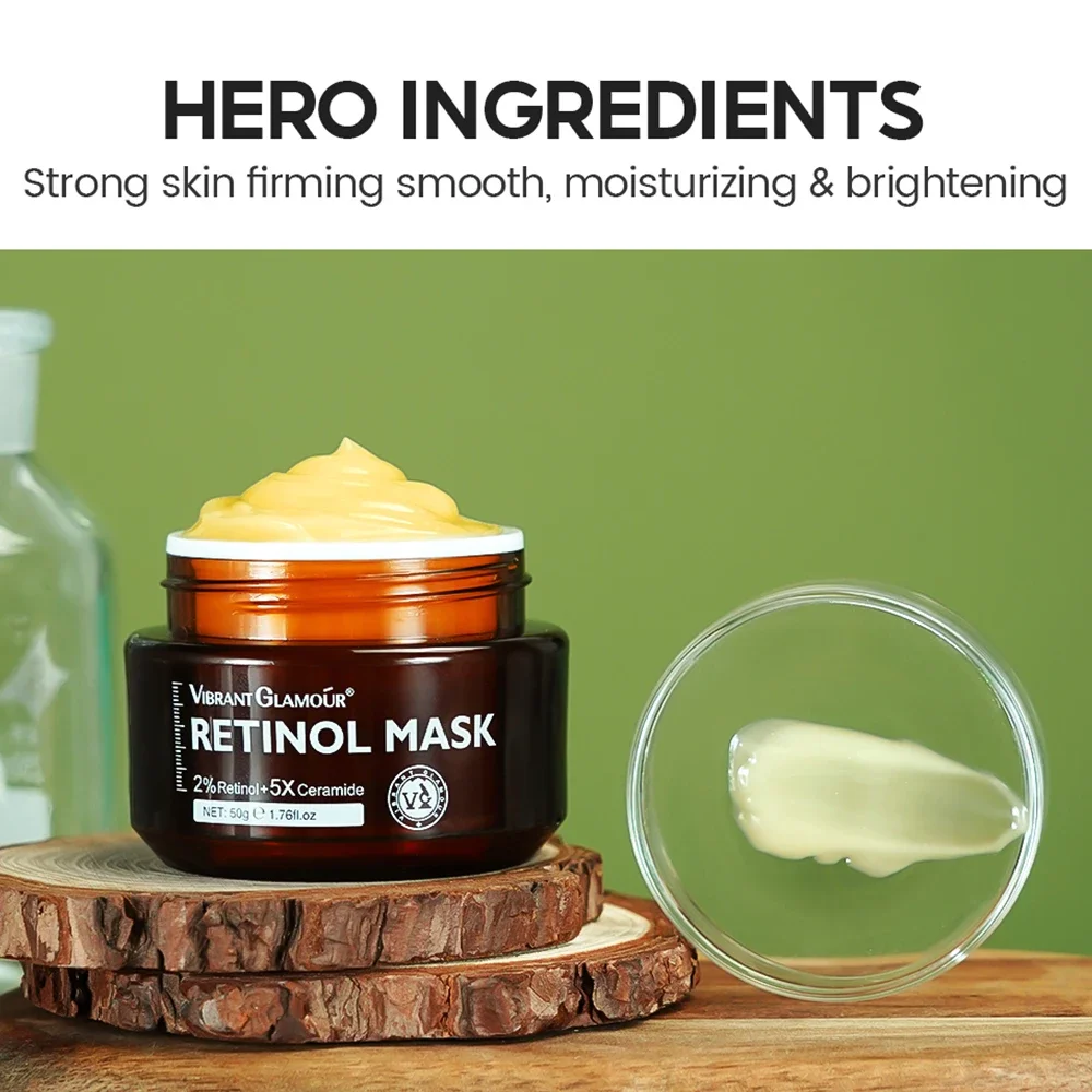 Retinol Sleeping Mask Moisturizing Shrinkage Pore Skin Care Ceramides Gel Anti-Aging Oil-control Hydrating Whitening Night Mask