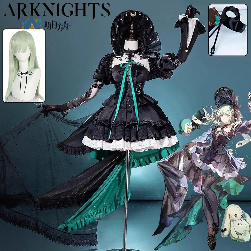 

Arknights Wakaba Mutsumi Cosplay Costume Wig BanG Dream Ave Mujica Coat Dress Hat Mask Headwear For Women Girls Men Role Playing