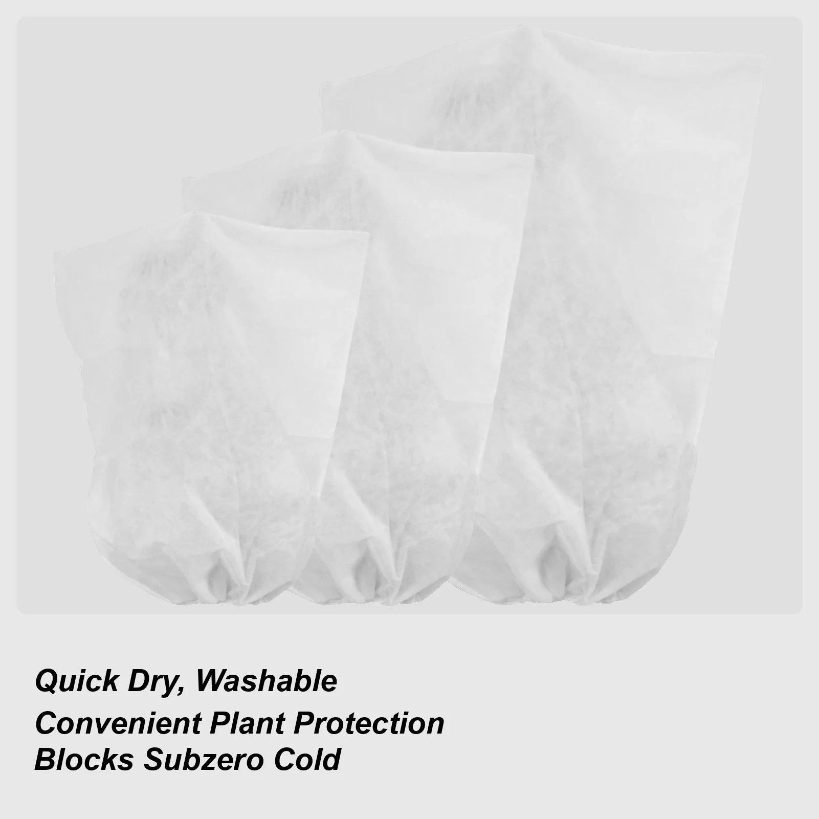 

Plant Frost Protection Covers Outdoor Plant Freeze Covers With Side Zipper Nonwoven Warm Shrubs Blanket For Winter Greenhouse