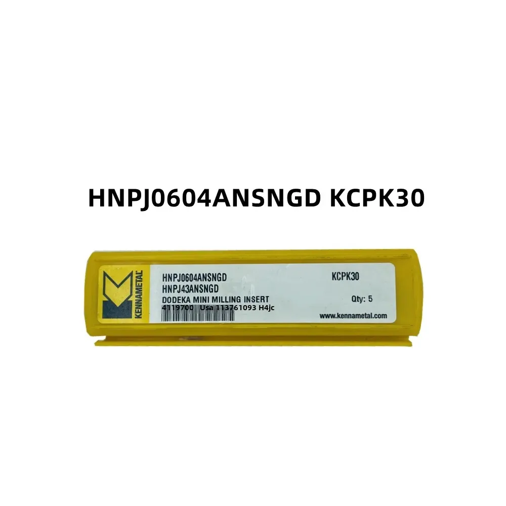 Kennametal HNPJ0604ANSNGD KCPK30 KCK15 KCPM40 KC725M KC522M Inserto de carburo HNPJ43ANSNGD Insertos de fresado