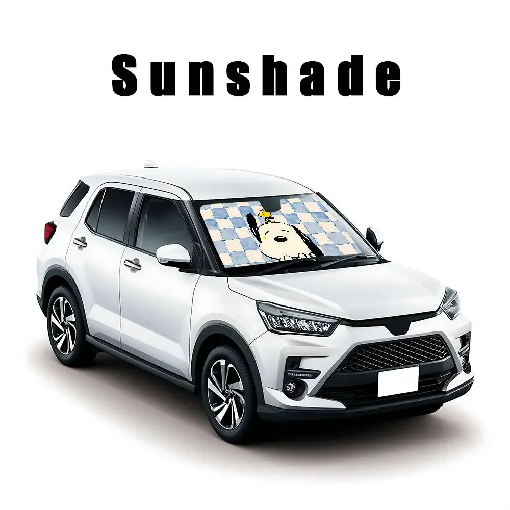 Kawaii S-sNooPyS Klassischer, stilvoller und trendiger Windschutzscheiben-Sonnenschutz, Auto-Windschutzscheibenabdeckung, Auto-Sonnenschutzvorhang, Auto-Sonnenschutz – Detail 23
