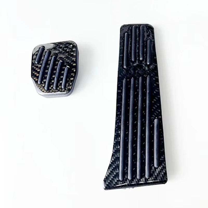 Car Accelerate Brake Pedal Real Carbon Fiber For BMW 1 3 4 5 6 7 Series E90 E91 E84 E60 F10 F20 F30 F31 F32 F33 F34 F36 F07 LHD