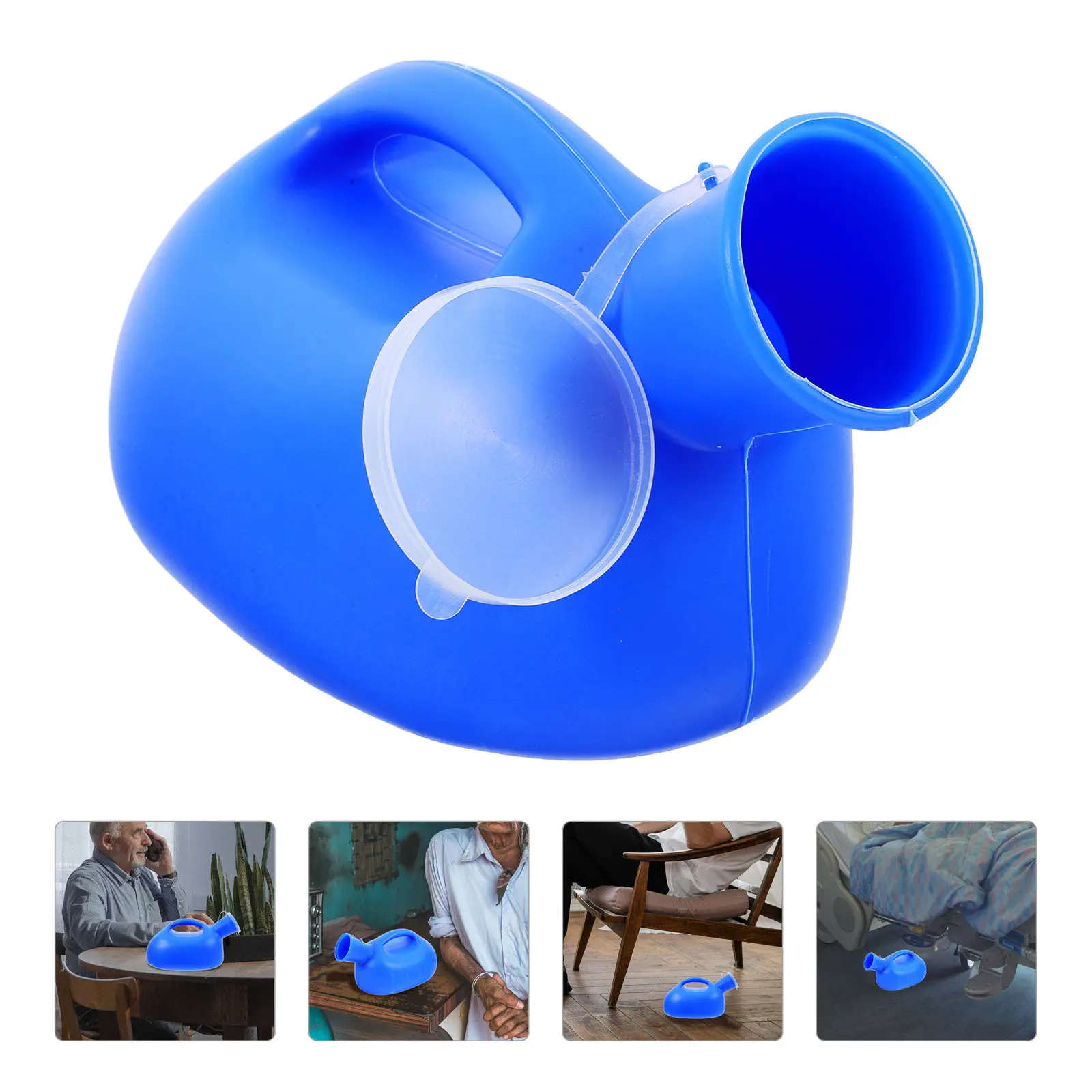 

2000Ml Spill Proof Urine Jar Portable Urinal Bottle Plastic Potty for Old People Adults Kids Multipurpose Chamber Pot