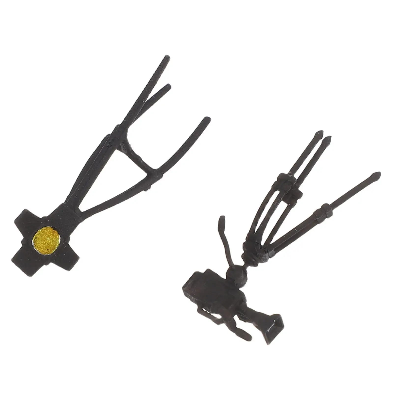 

Набор для миниатюрной фотосъемки: 2 шт. миниатюрных фотоаппаратов из смолы, штативы и имитационные лампы для кукольных домиков, аксессуары для микроландшафта