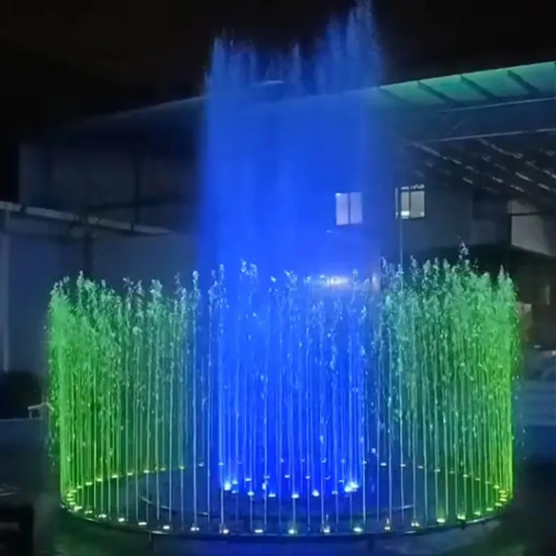 Fanlin FS-06 custom small modern dance music fountain stainless steel outdoor garden park water feature