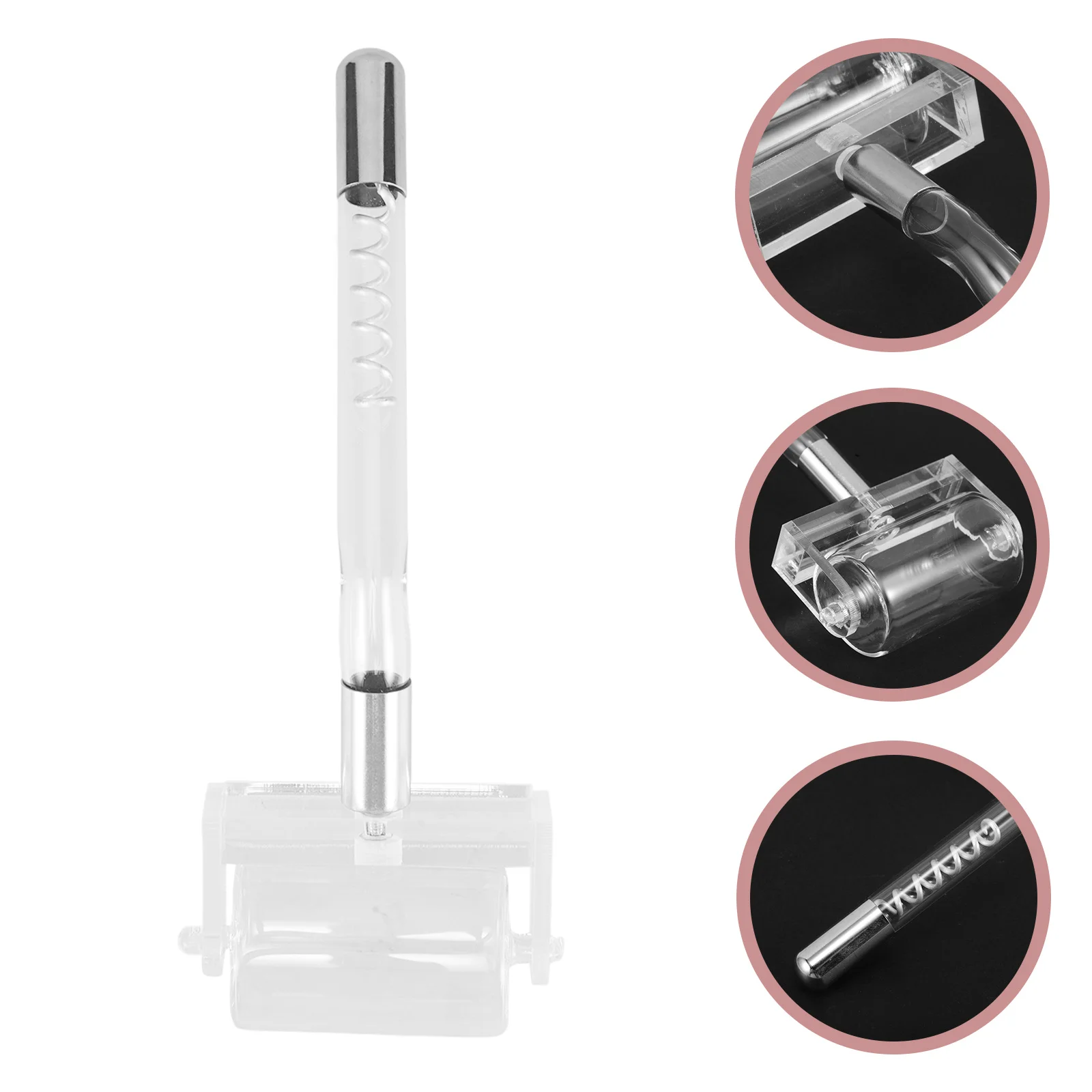 

Red Light Glass Roller For High Frequency Facial Device Replacement Multifunctional Tool Portable Beauty