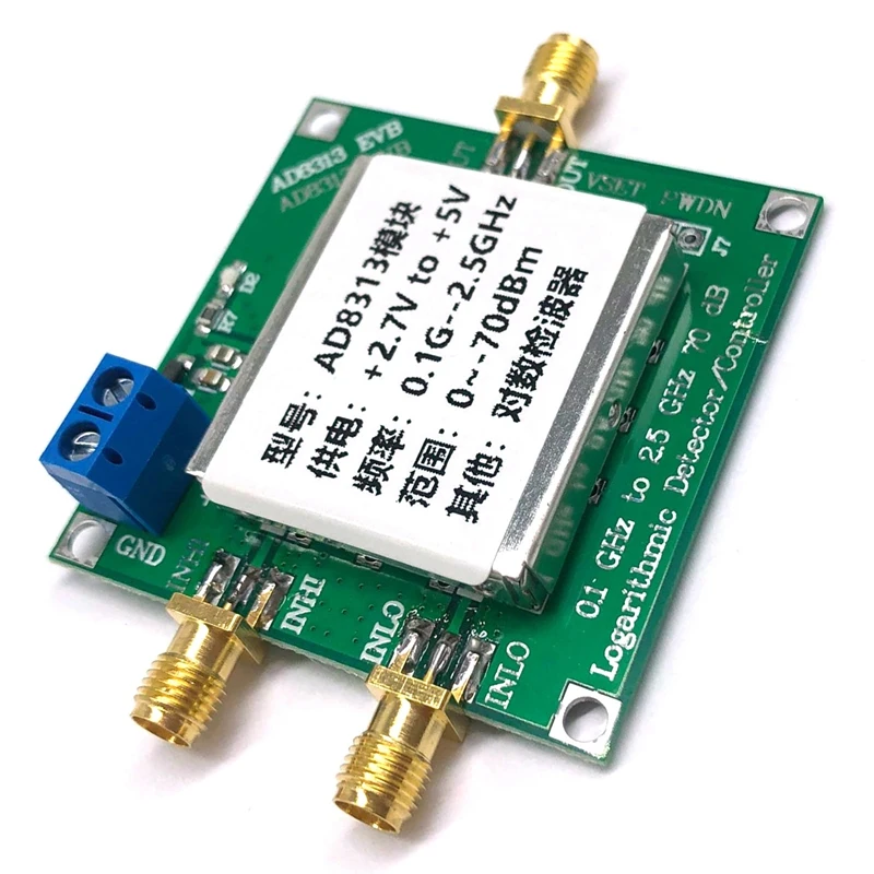 0,1 GHz bis 2,5 GHz 70 dB HF-Signal leistungs messer Logarith mischer Detektor ad8313 5V Controller Relais