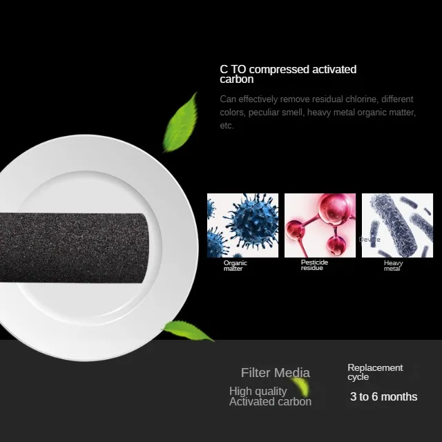 10Inch Cto Actived Carbon Water Filter,Water Filter Cartridge,Filter Het Water Verwijdering De Cholorine.